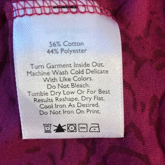 Eddie Bauer pink burnout v-neck t-shirt. - Picture 6 of 6